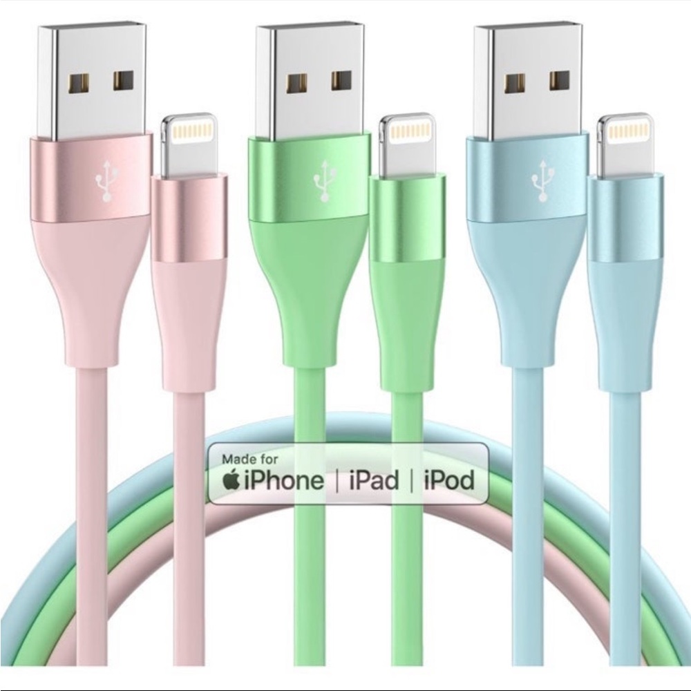 3 Pack of iPhone 10 Ft Charging Cords - Picture 5 of 5